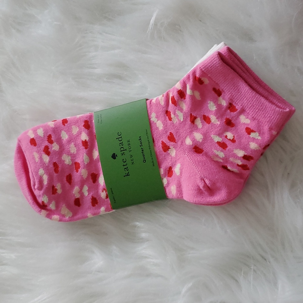 Kate Spade Quarter Socks Set Of 3 NWT Size 4-10
